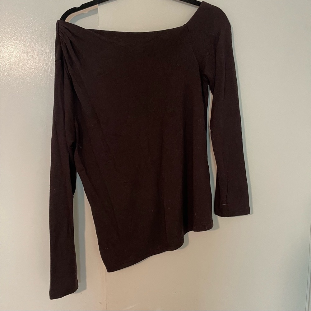 Brown Softluxe Off Shoulder Top